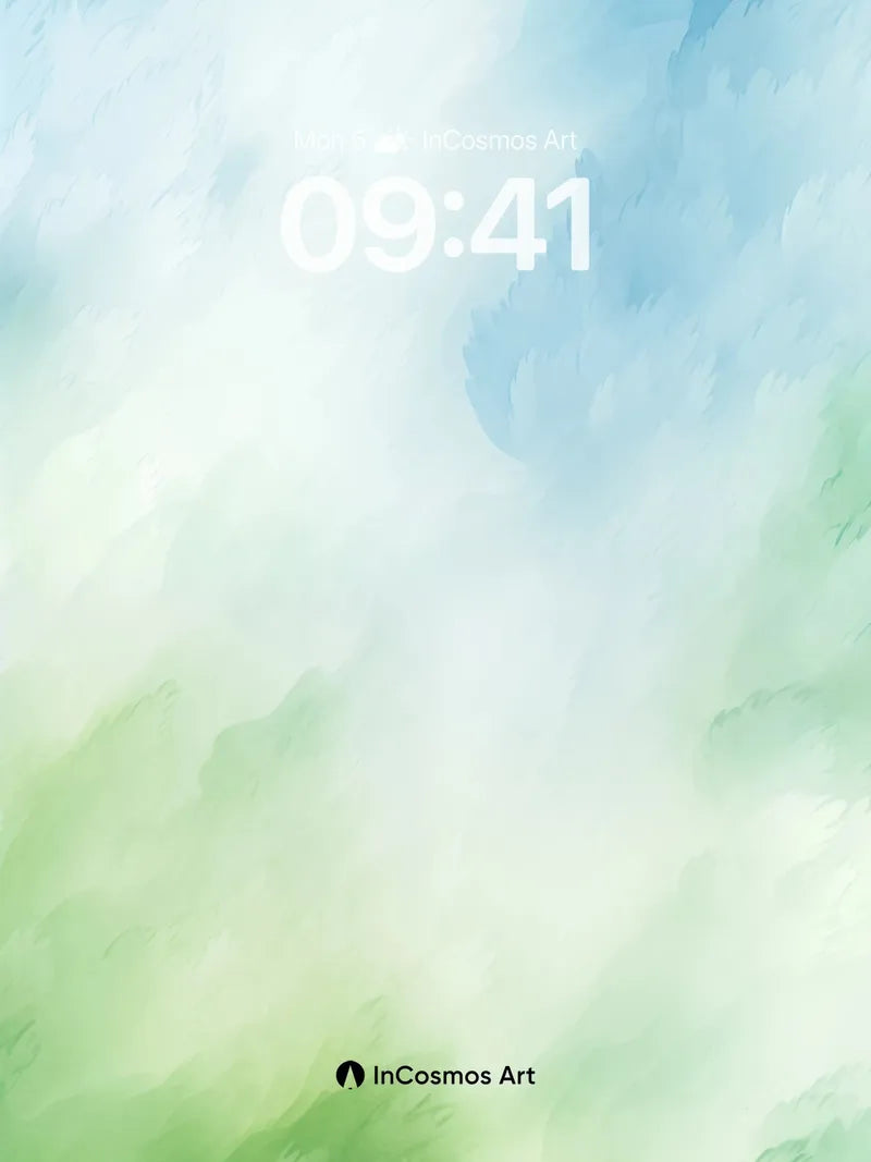 Serenity Sky Wallpaper with Whispering Canopy