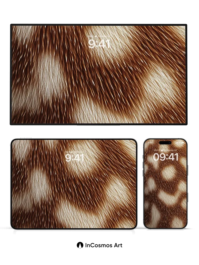 Whispering Fur Wallpaper with Dappled Light