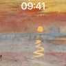 Serenity Sunset Wallpaper with Golden Path wallpaper for iPhone, iPad & Mac
