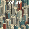Neon Grid Wallpaper with Vertical Pulse wallpaper for iPhone, iPad & Mac