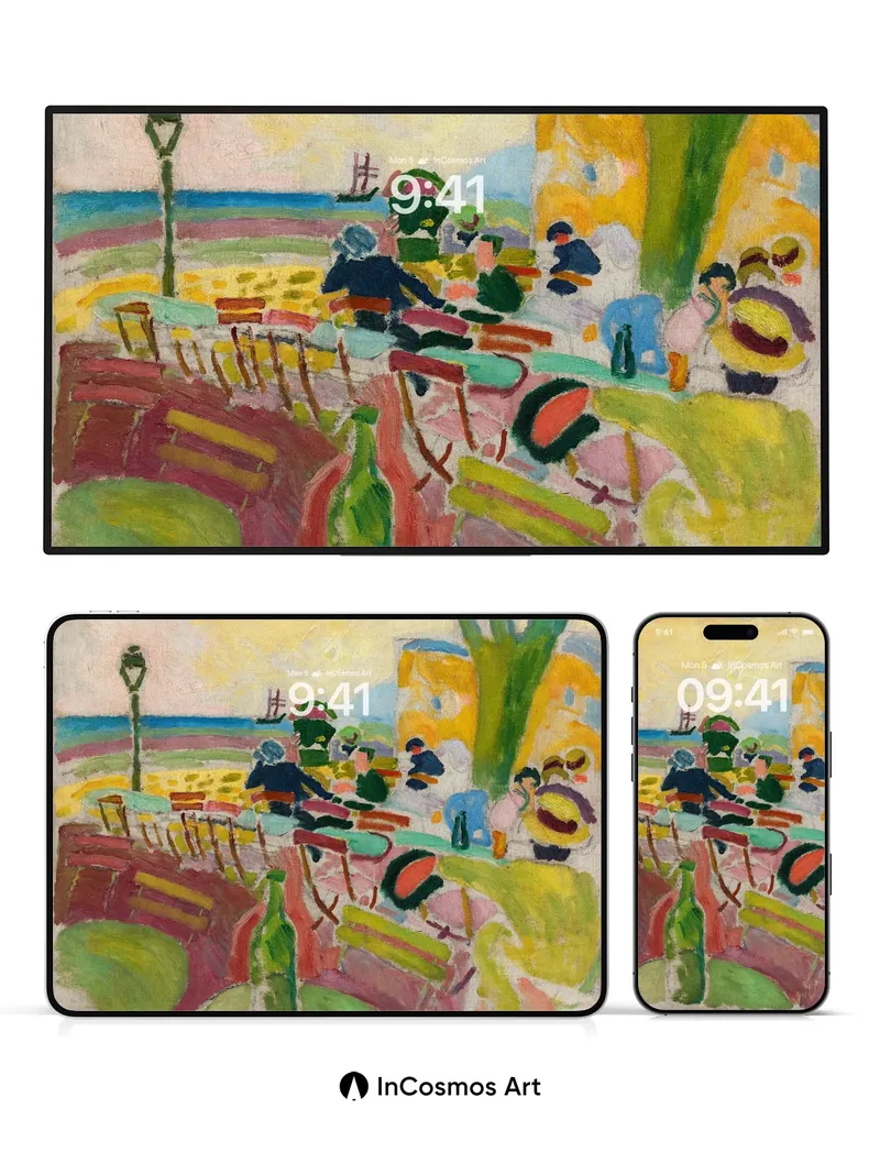 Sun-Drenched Palette Wallpaper with Fauvist Energy