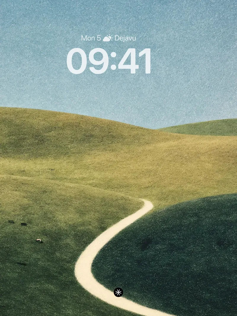 Winding Path Rolling Hills Wallpaper