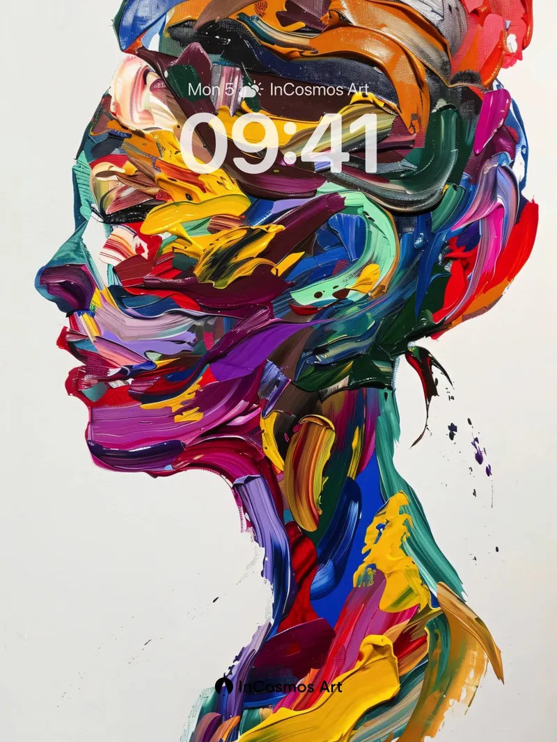 Chromatic Echo Wallpaper with Painted Soul wallpaper for iPhone, iPad & Mac