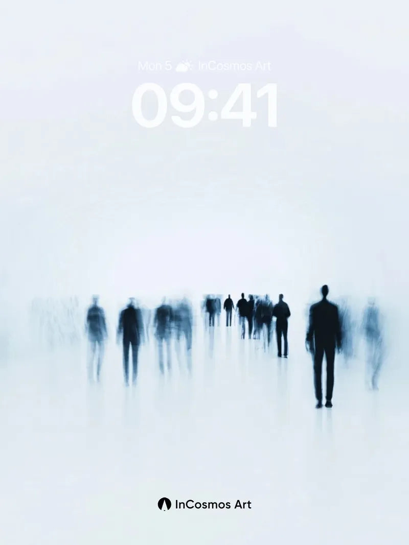 Fogbound Silhouettes Wallpaper with Ethereal Depth