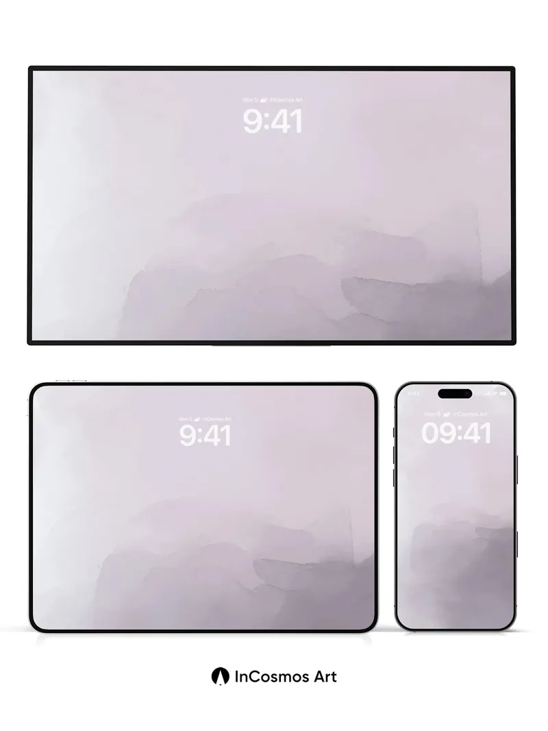 Ethereal Mist Gradient Wallpaper with Soft Blur