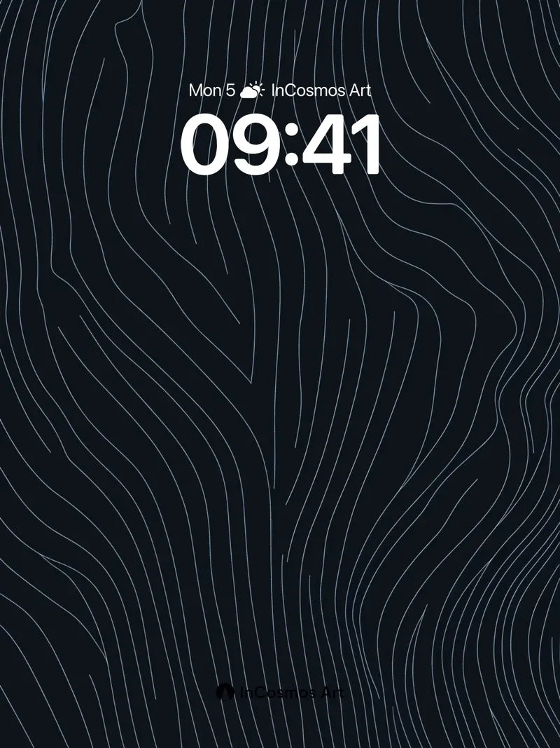 Silken Contour Wallpaper with Whispering Lines