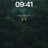 Emerald Hush Wallpaper with Jet's Glow wallpaper for iPhone, iPad & Mac