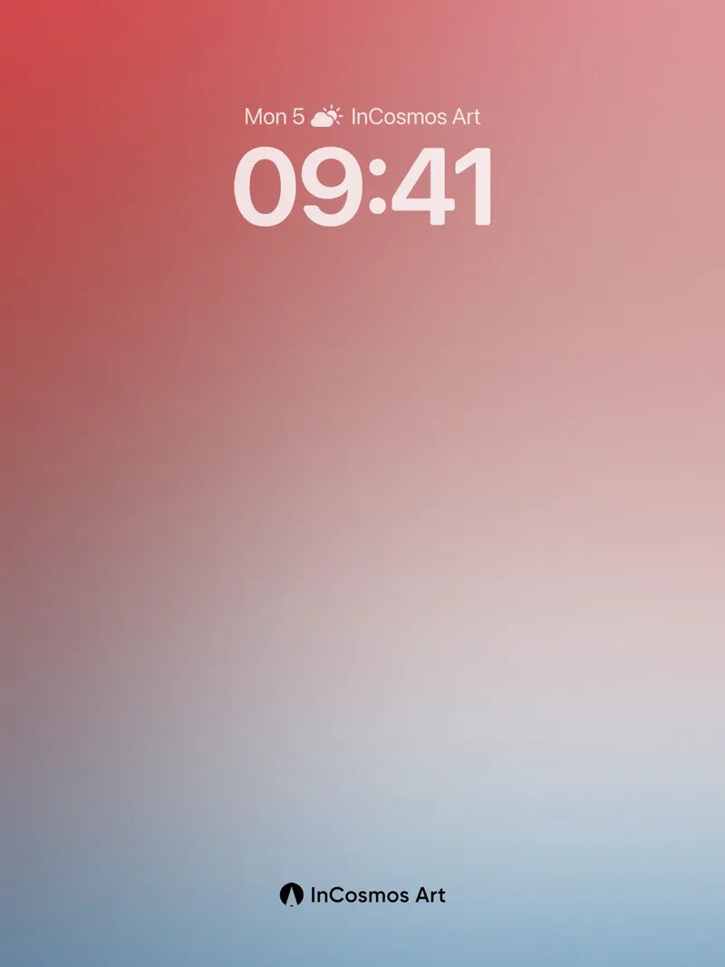 Crimson Hush Gradient Wallpaper with Soft Light Veil