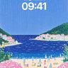 Lunar Bloom Wallpaper with Polka-Dot Canopies wallpaper for iPhone, iPad & Mac