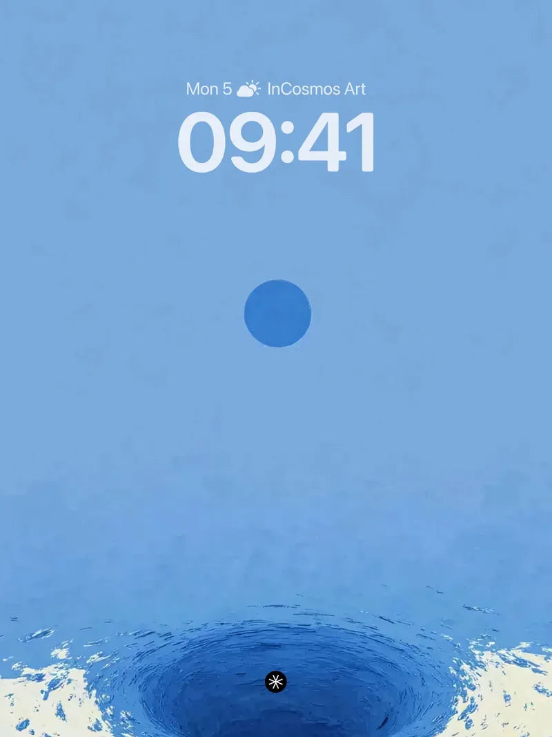 Blue Vortex Wallpaper 4K for iPhone Lock Screen wallpaper for iPhone, iPad & Mac