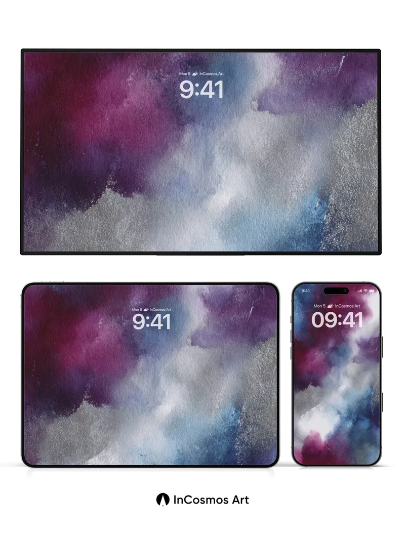 Velvet Nebula Wallpaper with Cosmic Breath