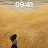 Whispering Gold Wallpaper with Van Gogh Swirls wallpaper for iPhone, iPad & Mac