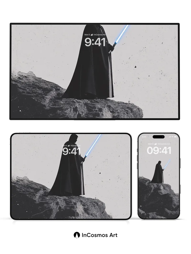 Silent Sentinel Wallpaper with Electric Edge