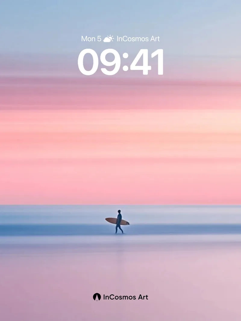 Serenity Horizon Wallpaper with Solitary Figure