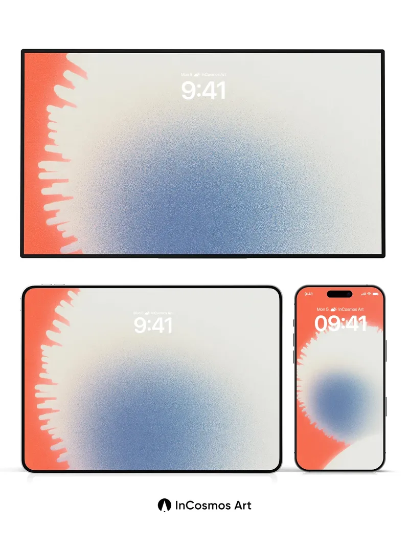 Frosted Bloom Wallpaper with Soft Edge Glow