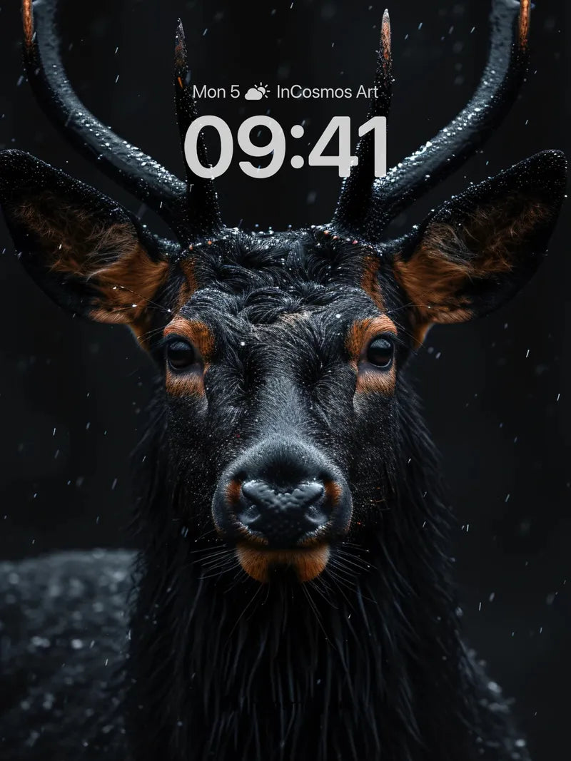 Nocturnal Majesty Wallpaper with Rain-Weave Texture