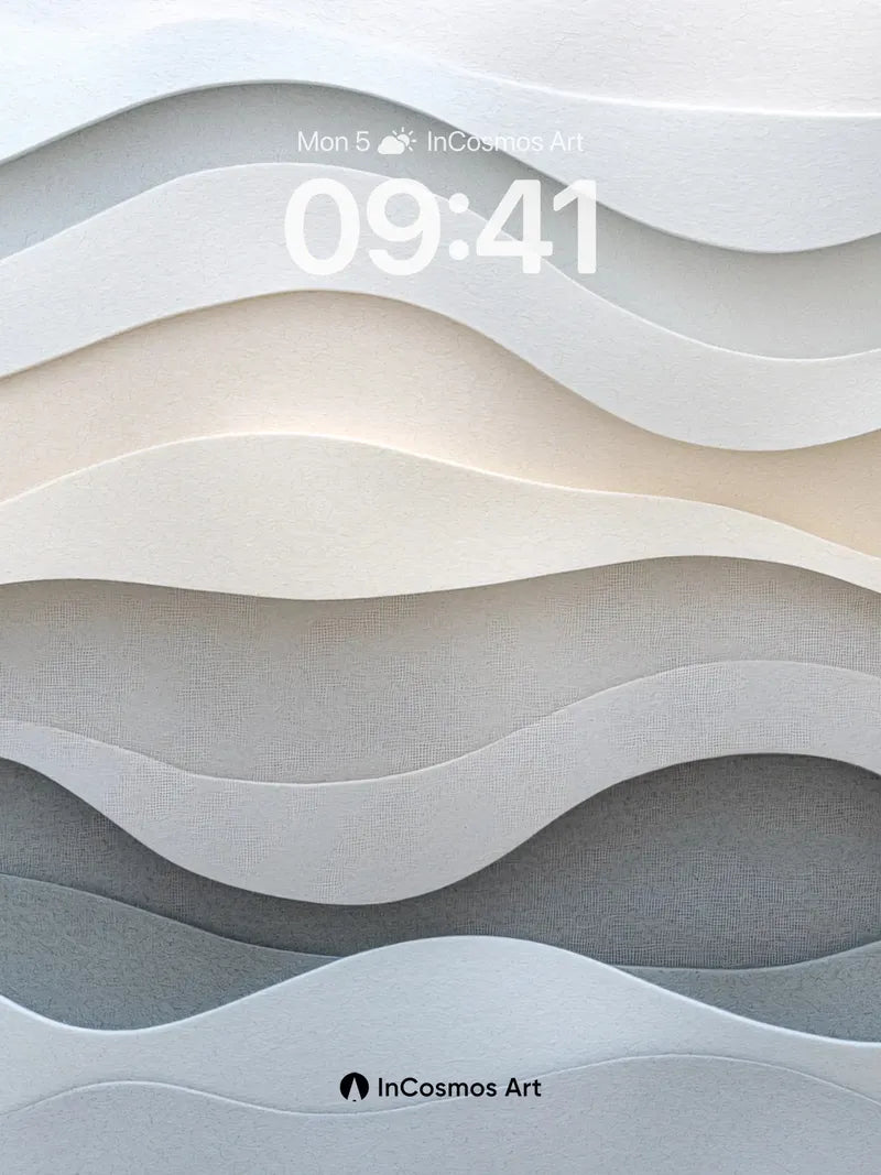 Serenity Wave Wallpaper with Soft Light Drift