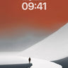 Solitary Horizon Wallpaper with Crimson Sky wallpaper for iPhone, iPad & Mac