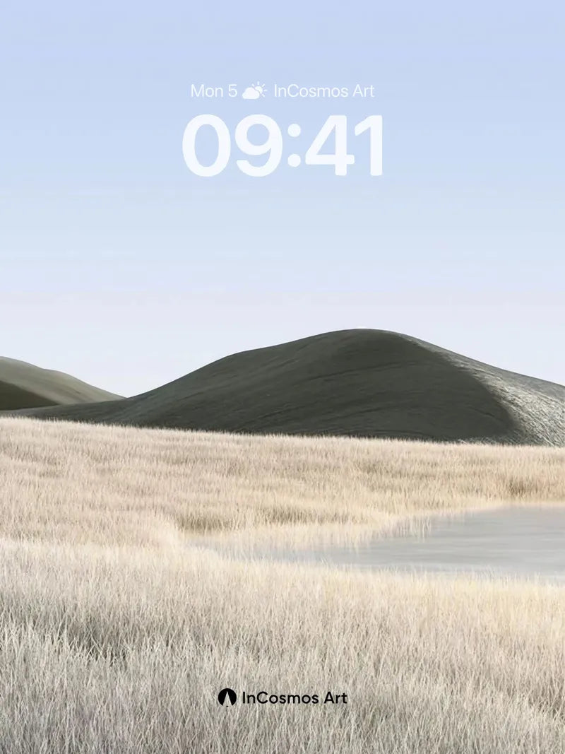 Silent Dune Wallpaper with Whispering Grass