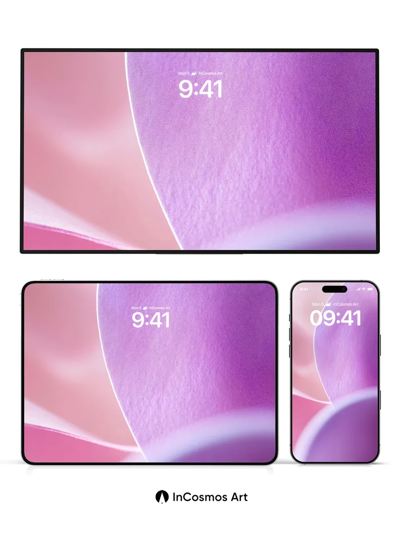 Lavender Hush Wallpaper with Soft Fold