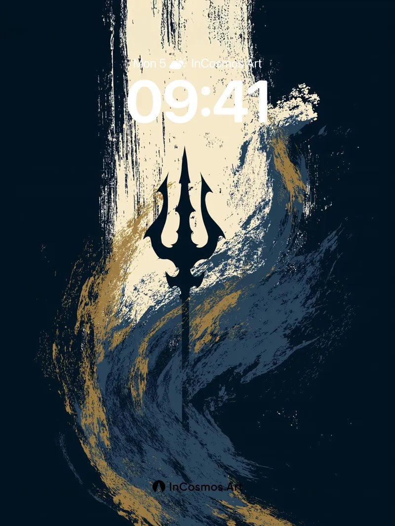 Oceanic Trident Wallpaper with Stormlight Veil