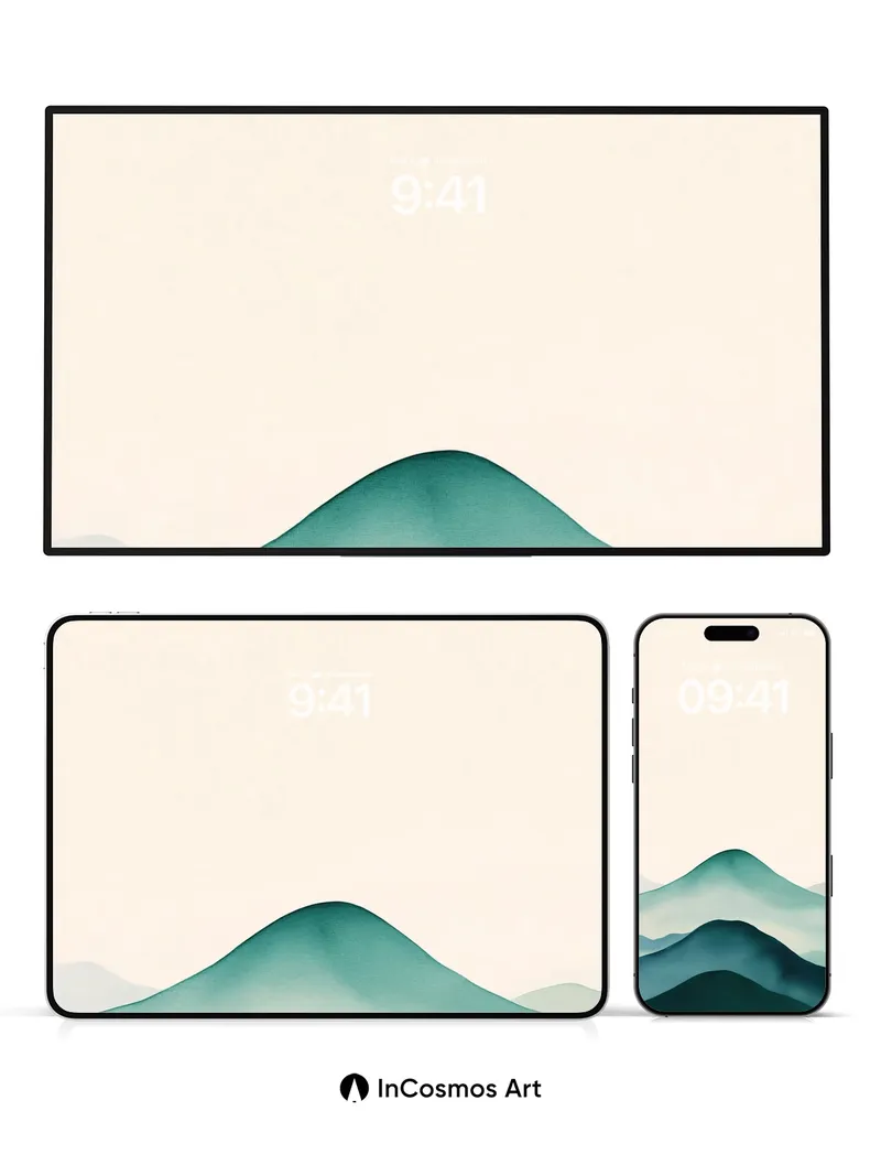 Serenity Ridge Wallpaper with Ethereal Hues