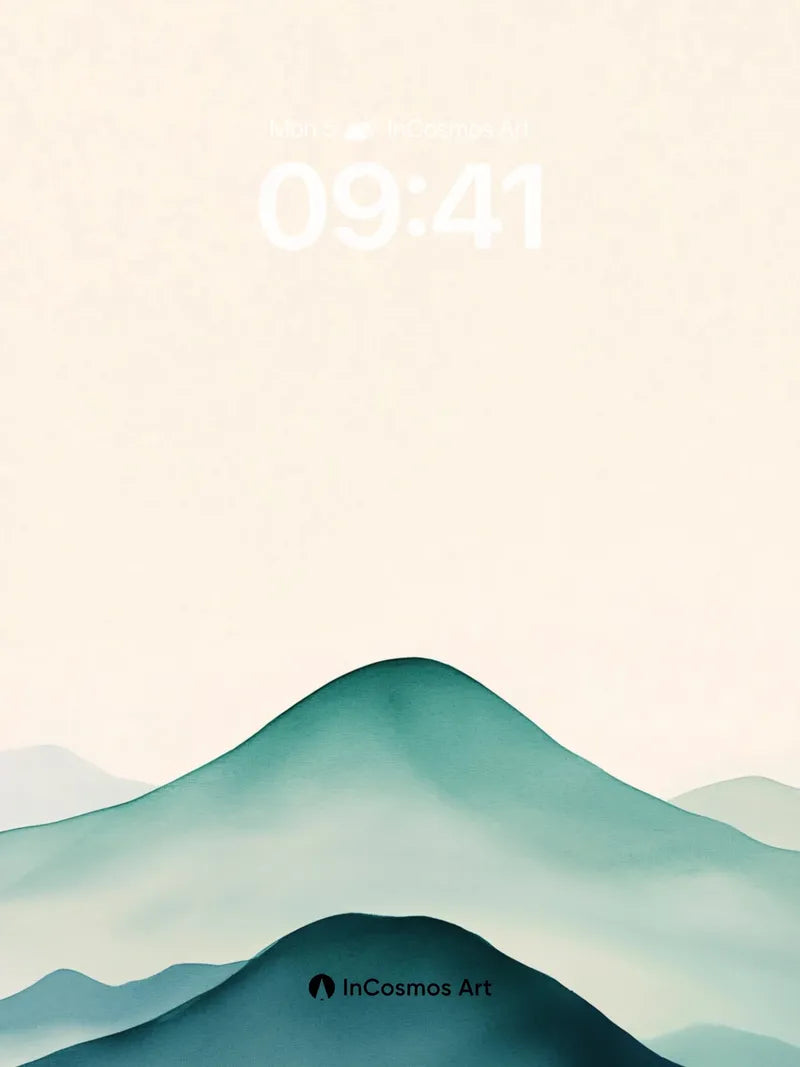 Serenity Ridge Wallpaper with Ethereal Hues