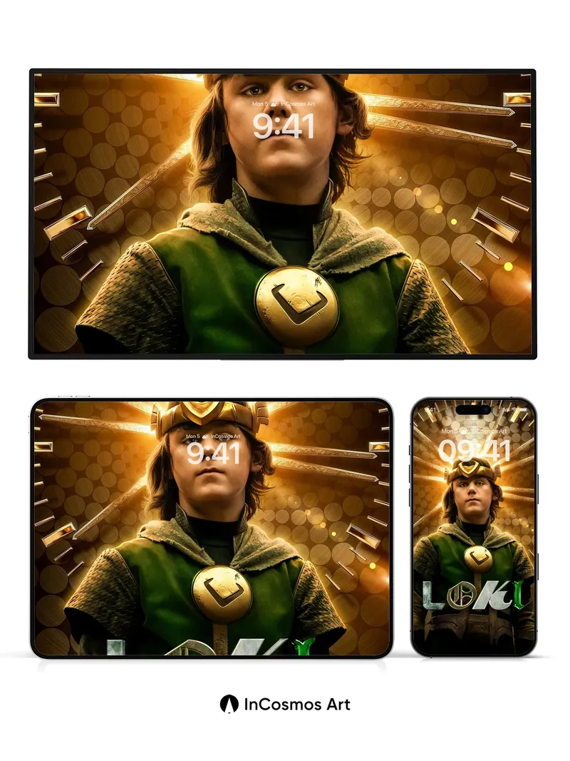 Golden Radiance Wallpaper with Mythic Crown