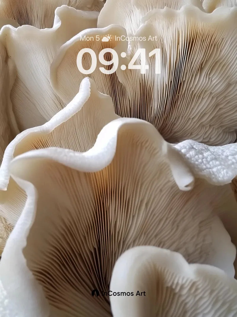 Silken Fungi Wallpaper with Breathable Gills