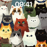 Whiskered Tapestry Wallpaper with Feline Eyes wallpaper for iPhone, iPad & Mac
