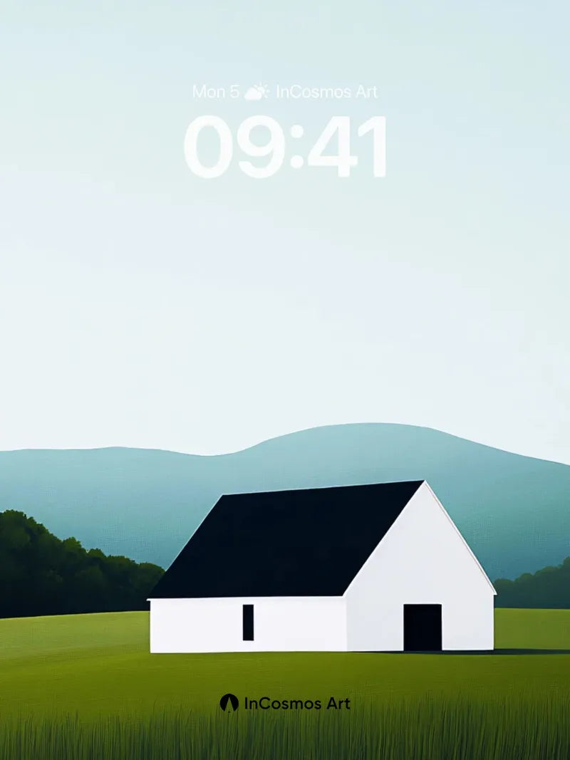 Serenity Ridge Wallpaper with Silent Barn