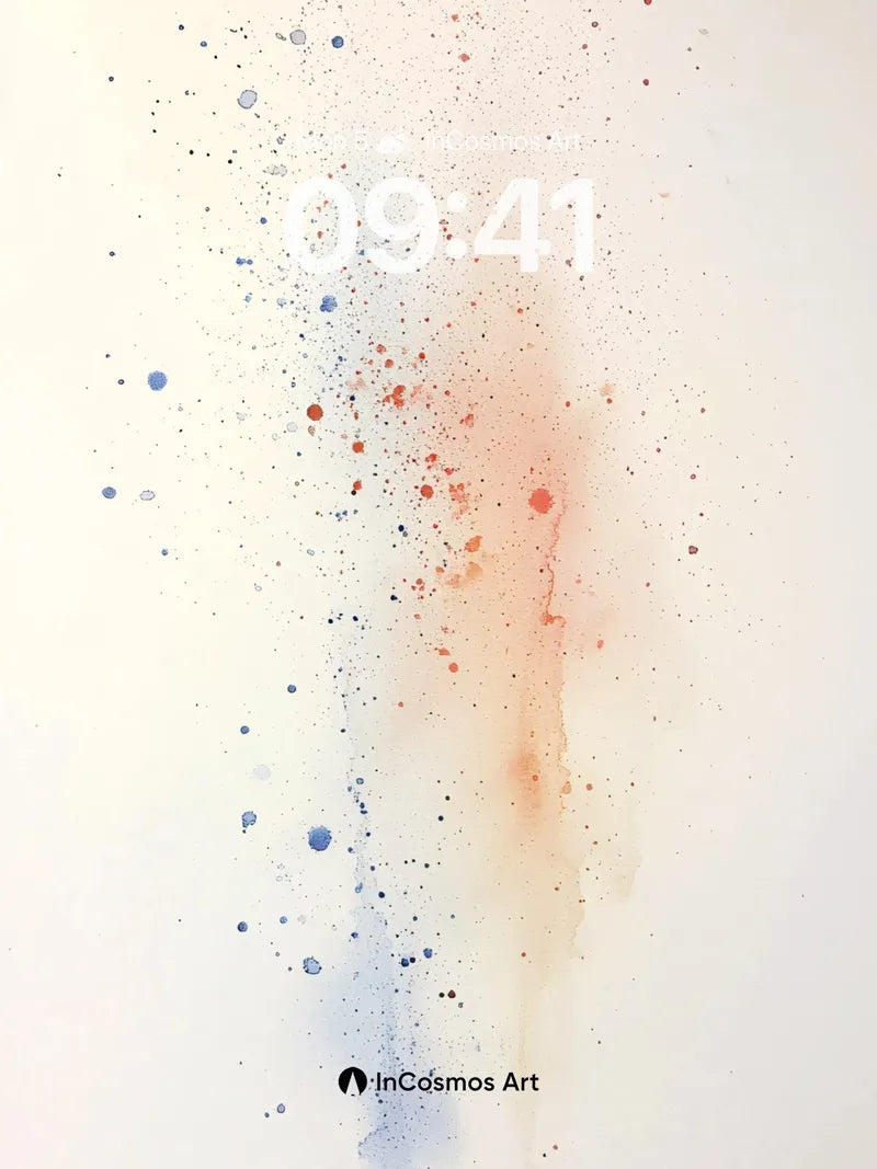 Floating Ink Explosion Wallpaper with Ethereal Trails