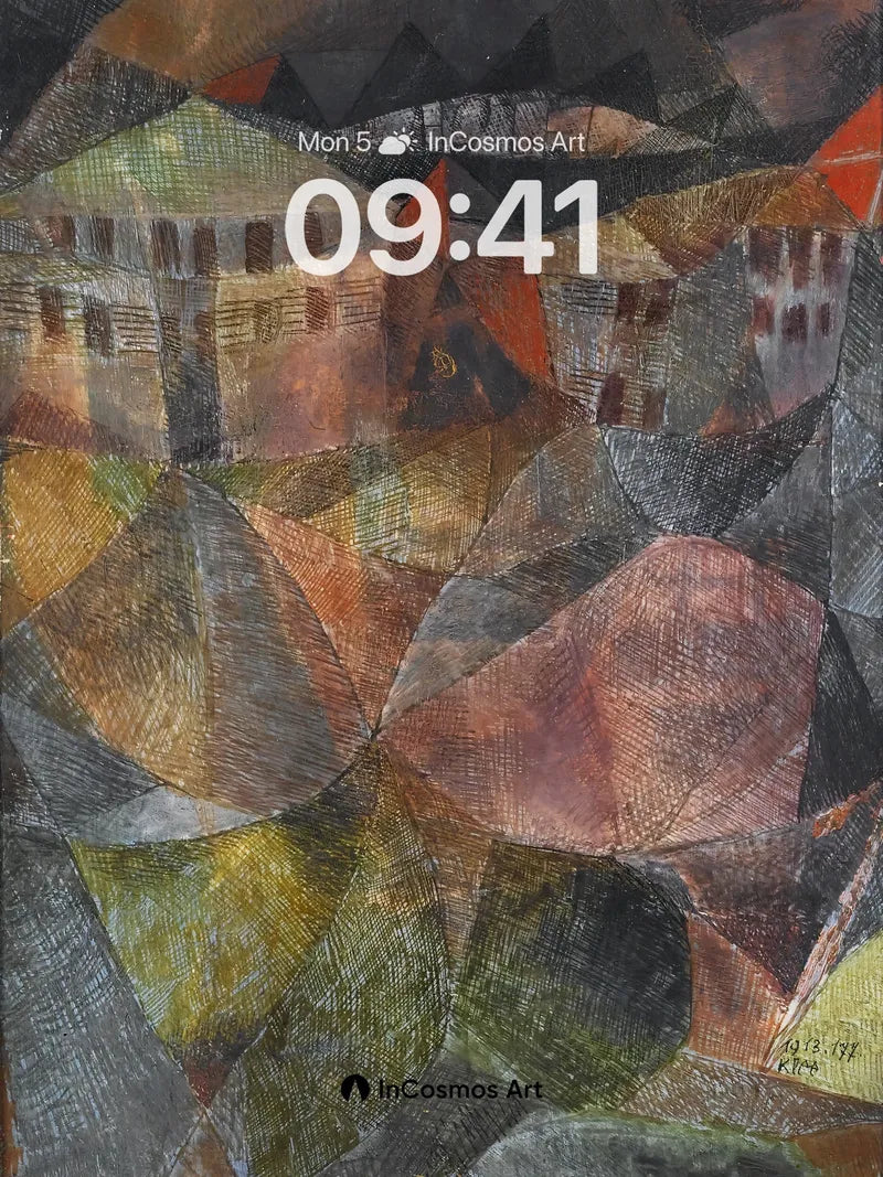 Cubist Canyon Wallpaper with Earthbound Geometry