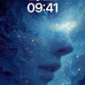 Stellar Silhouette Wallpaper with Cosmic Veil wallpaper for iPhone, iPad & Mac