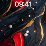 Luminous Abyss Wallpaper with Pearl Drift wallpaper for iPhone, iPad & Mac