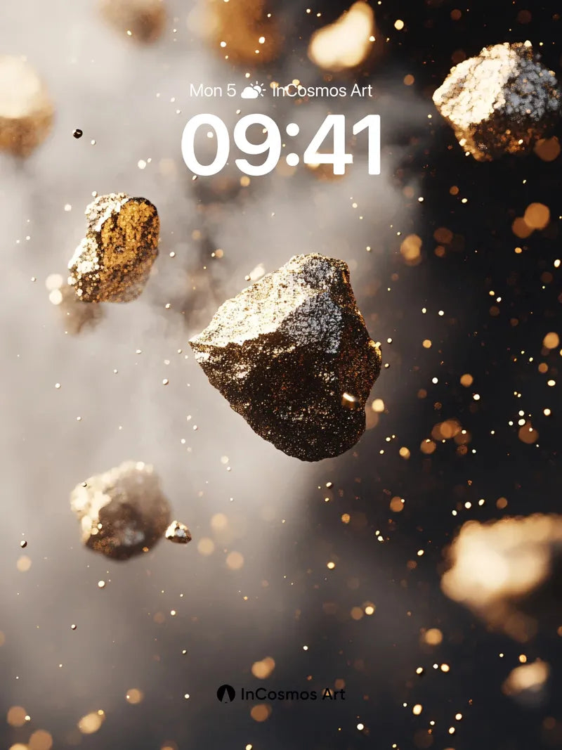 Floating Ember Wallpaper with Cosmic Dust wallpaper for iPhone, iPad & Mac