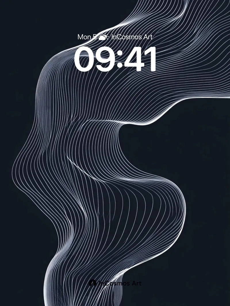 Silken Flow Wallpaper with Ghost Lines