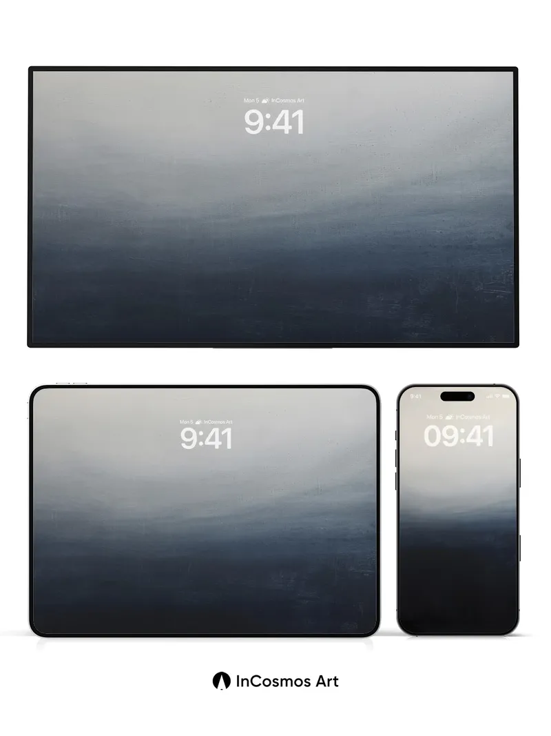 Mist Veil Wallpaper with Shadowed Depth