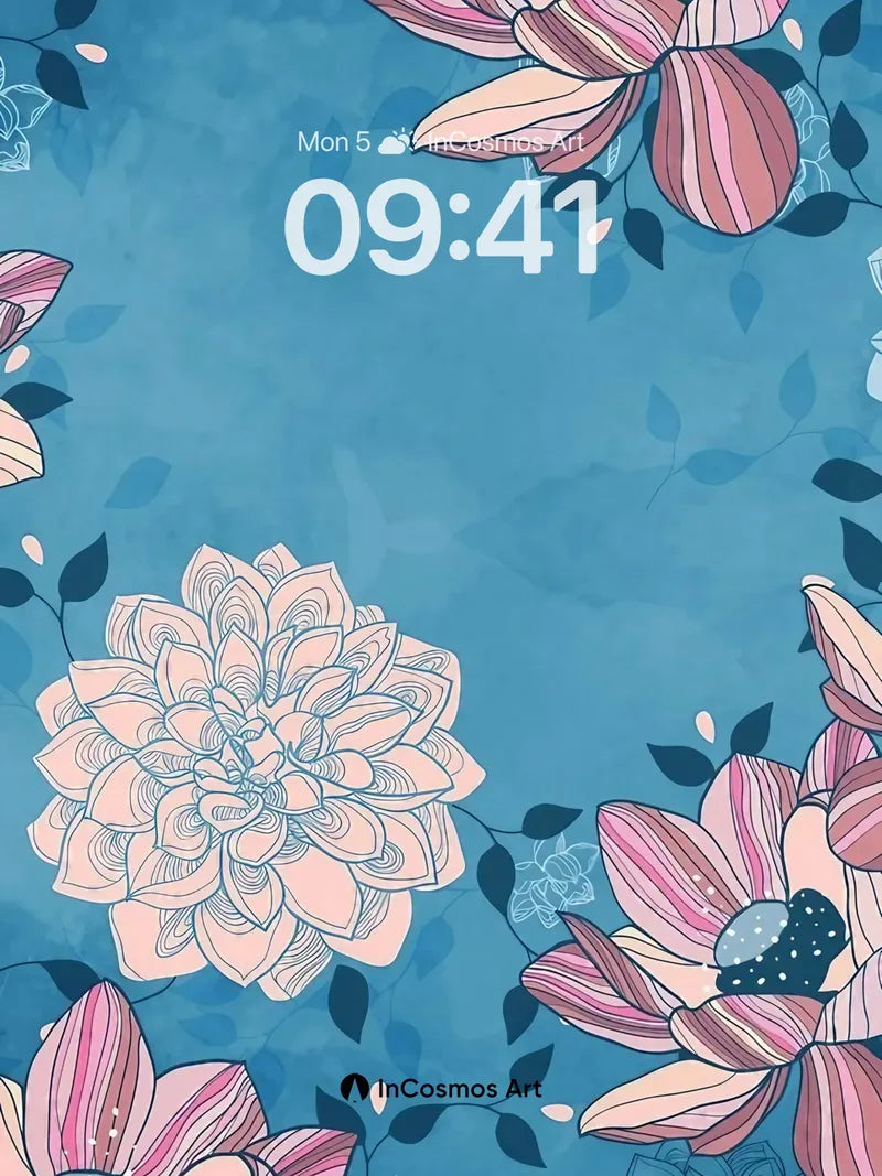 Serene Bloom Wallpaper with Ethereal Petals wallpaper for iPhone, iPad & Mac