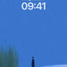 Solitary Winter Wanderer Wallpaper wallpaper for iPhone, iPad & Mac