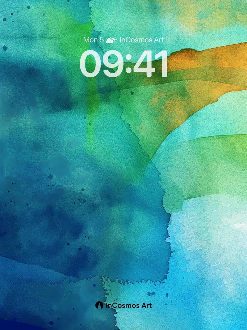 Aquatic Veil Wallpaper with Living Hues