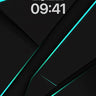 Neon Edge Wallpaper with Geometric Shadows wallpaper for iPhone, iPad & Mac