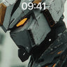 Futuristic Warrior Wallpaper with Weathered Metal wallpaper for iPhone, iPad & Mac
