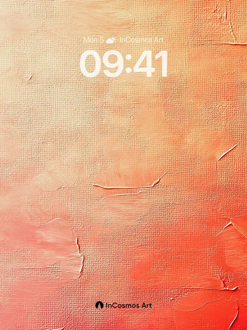 Warmth Hues Wallpaper with Textured Canvas