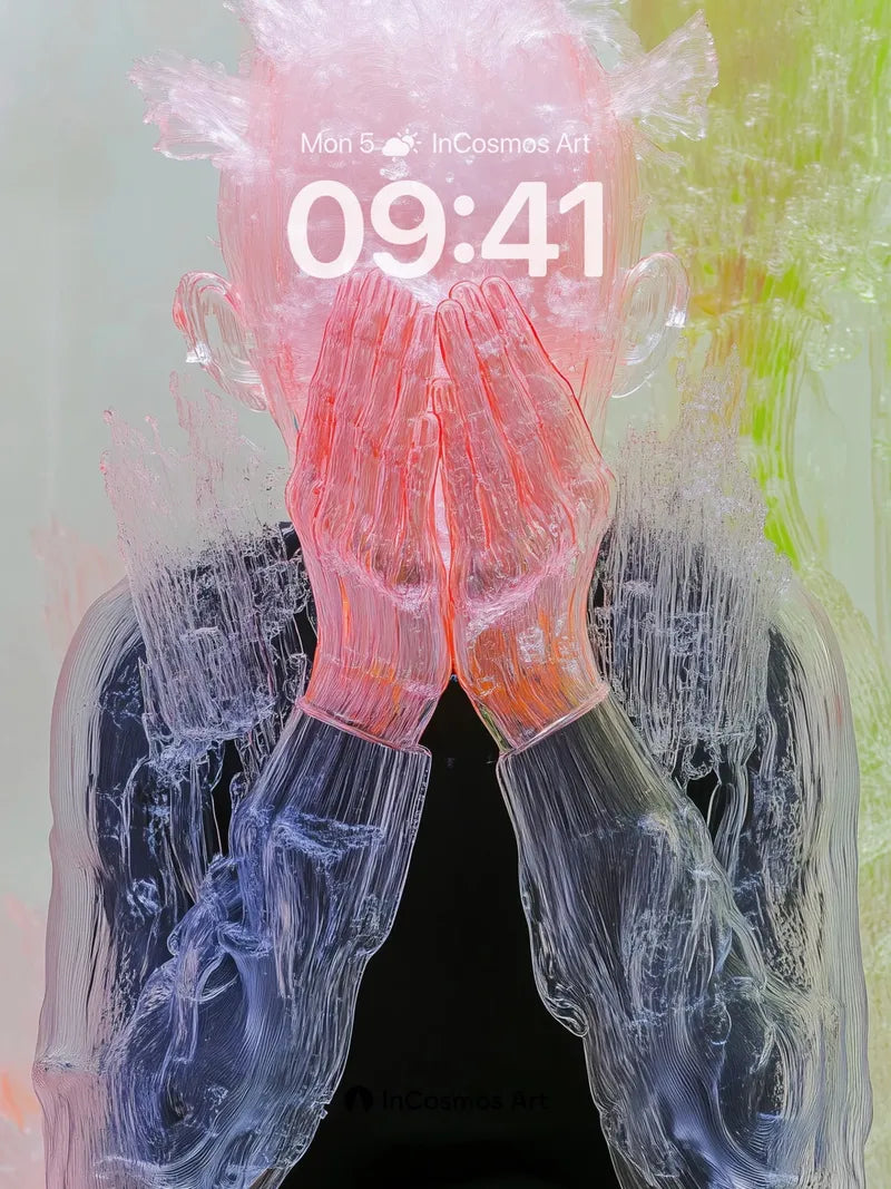 Frost Veil Wallpaper with Liquid Light wallpaper for iPhone, iPad & Mac
