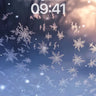Silent Snowfall Wallpaper with Golden Hues wallpaper for iPhone, iPad & Mac