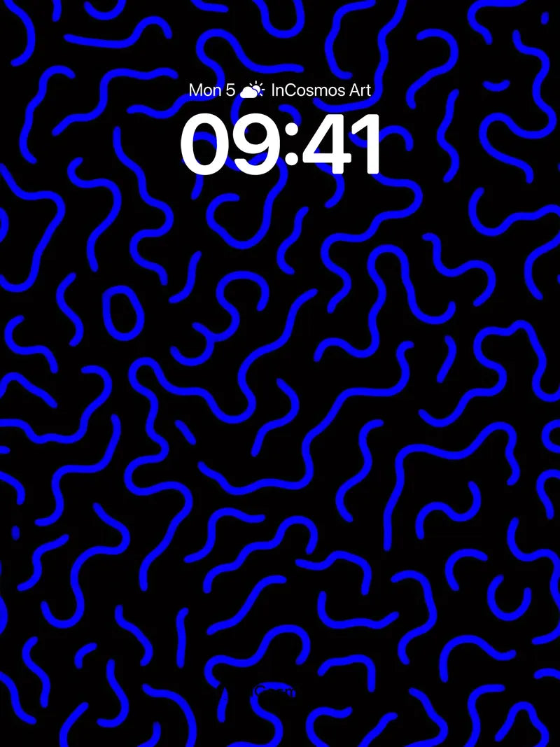 Electric Labyrinth Wallpaper with Neon Veins