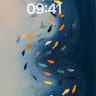 Ocean Current Fish School Wallpaper wallpaper for iPhone, iPad & Mac