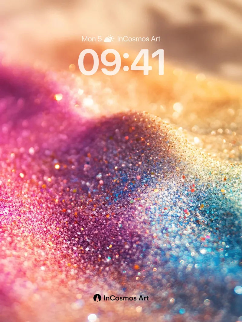 Luminous Sandstorm Wallpaper with Cosmic Dust