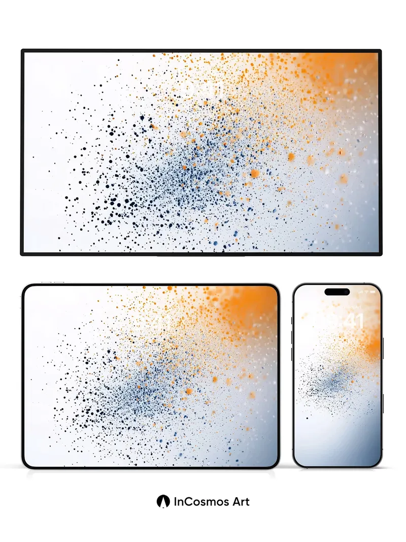 Cosmic Dust Wallpaper with Floating Particles